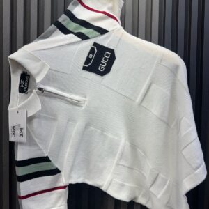 100% Cotton Yarn White T-Shirt
