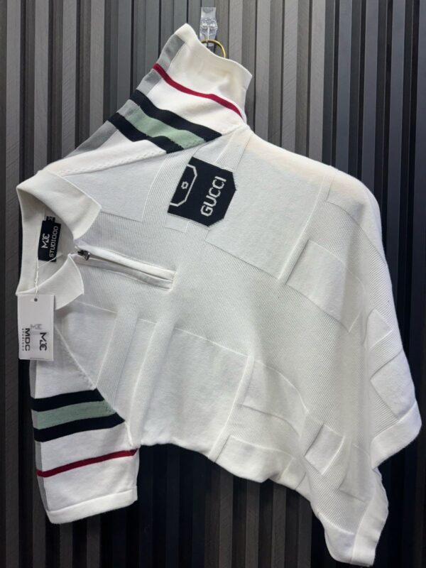 100% Cotton Yarn White T-Shirt