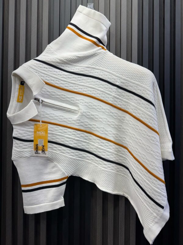 100% Cotton Yarn White T-Shirt