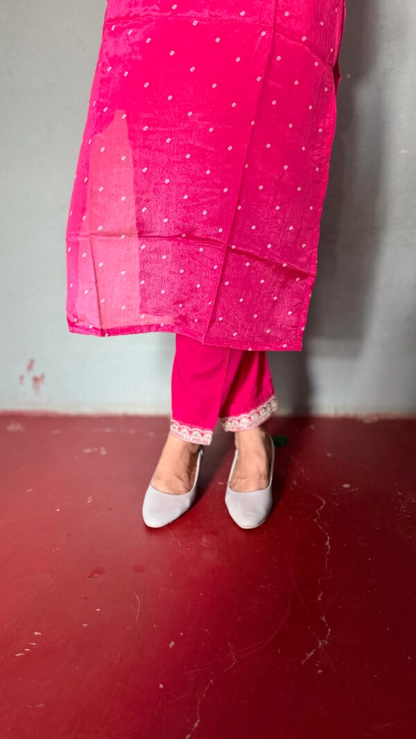 Premium Pink Embroidered Kurta Set with Dupatta