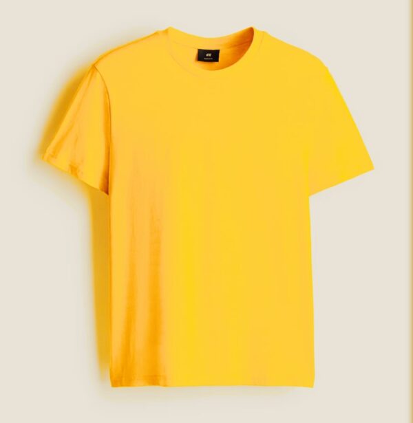 Round Neck yellow T-shirt