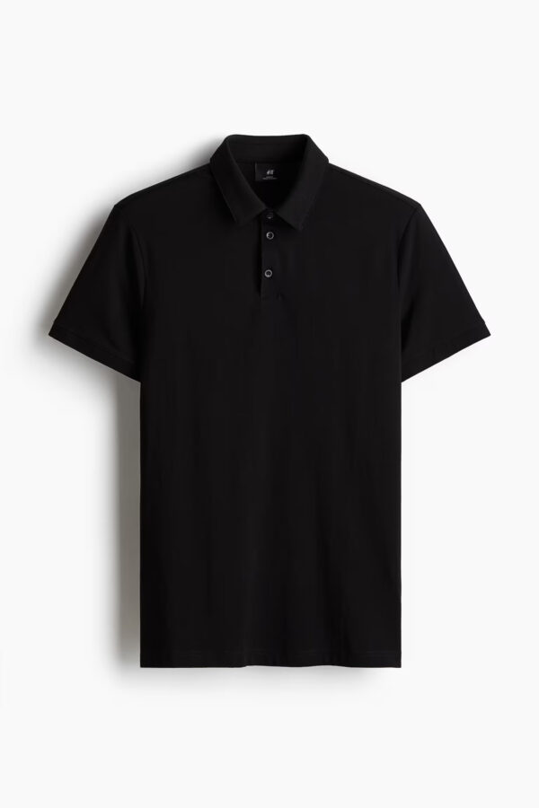 Slim Fit Black Polo shirt