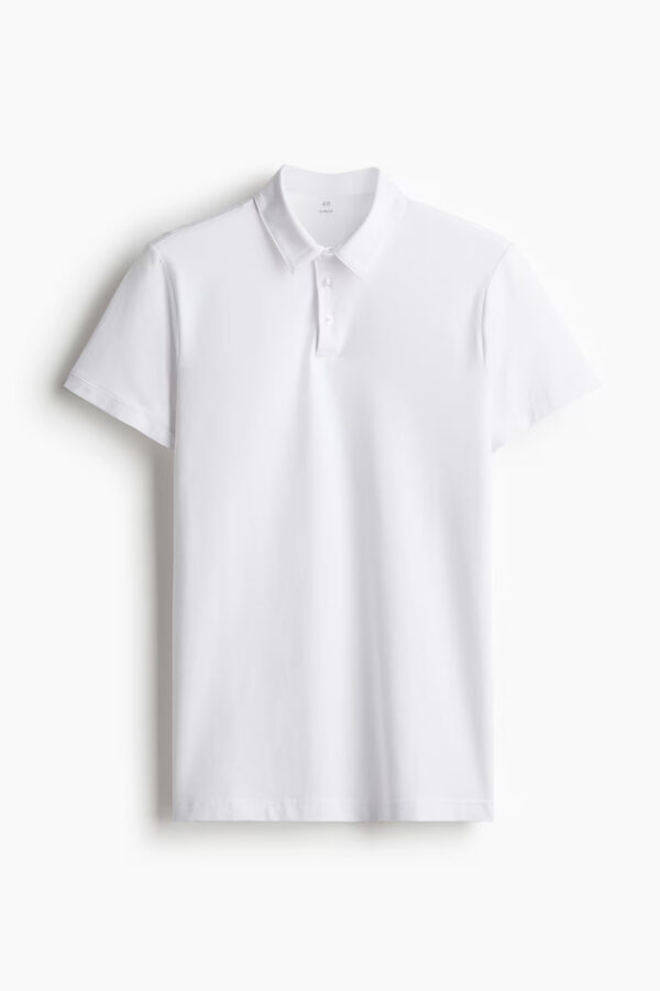 Slim Fit White Polo shirt